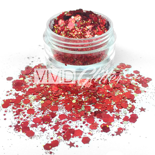 Cardinal Chunky Glitter Mix