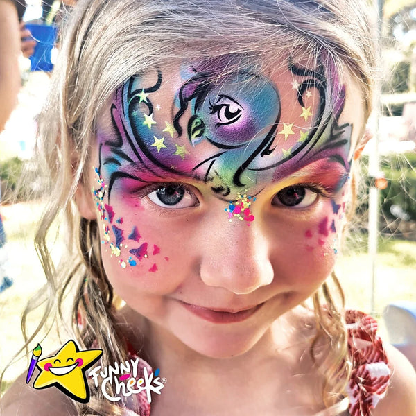 Tap 077 Face Painting Stencil - Fancy Fireworks