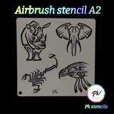 FRISBEE New Airbrush Stencil - Safari A2