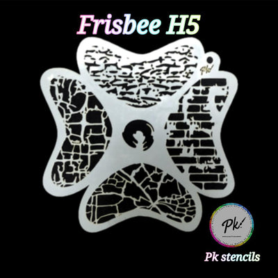 FRISBEE Face Painting Stencil - Textures H5