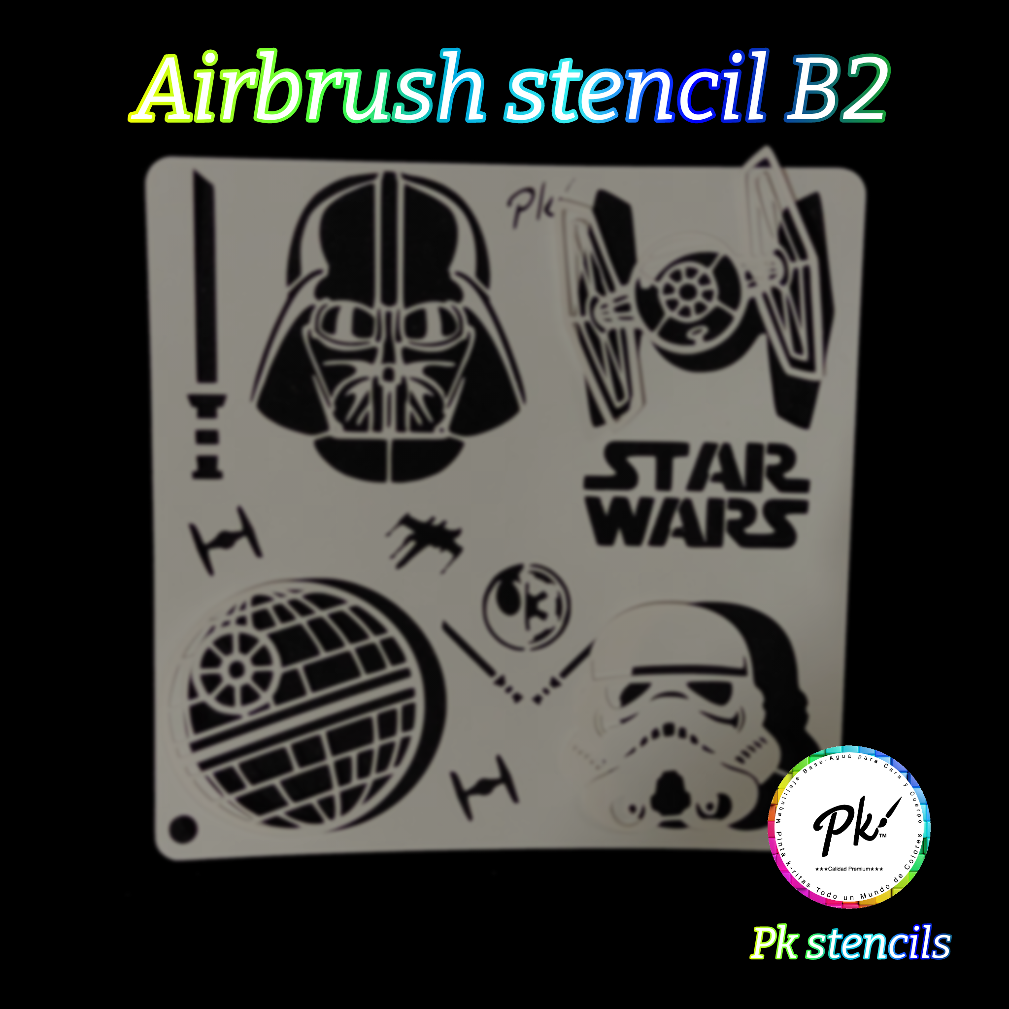 FRISBEE New Airbrush Stencil - Star Wars B2