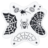 FRISBEE Face Painting Stencil - Webs and Spiders D1