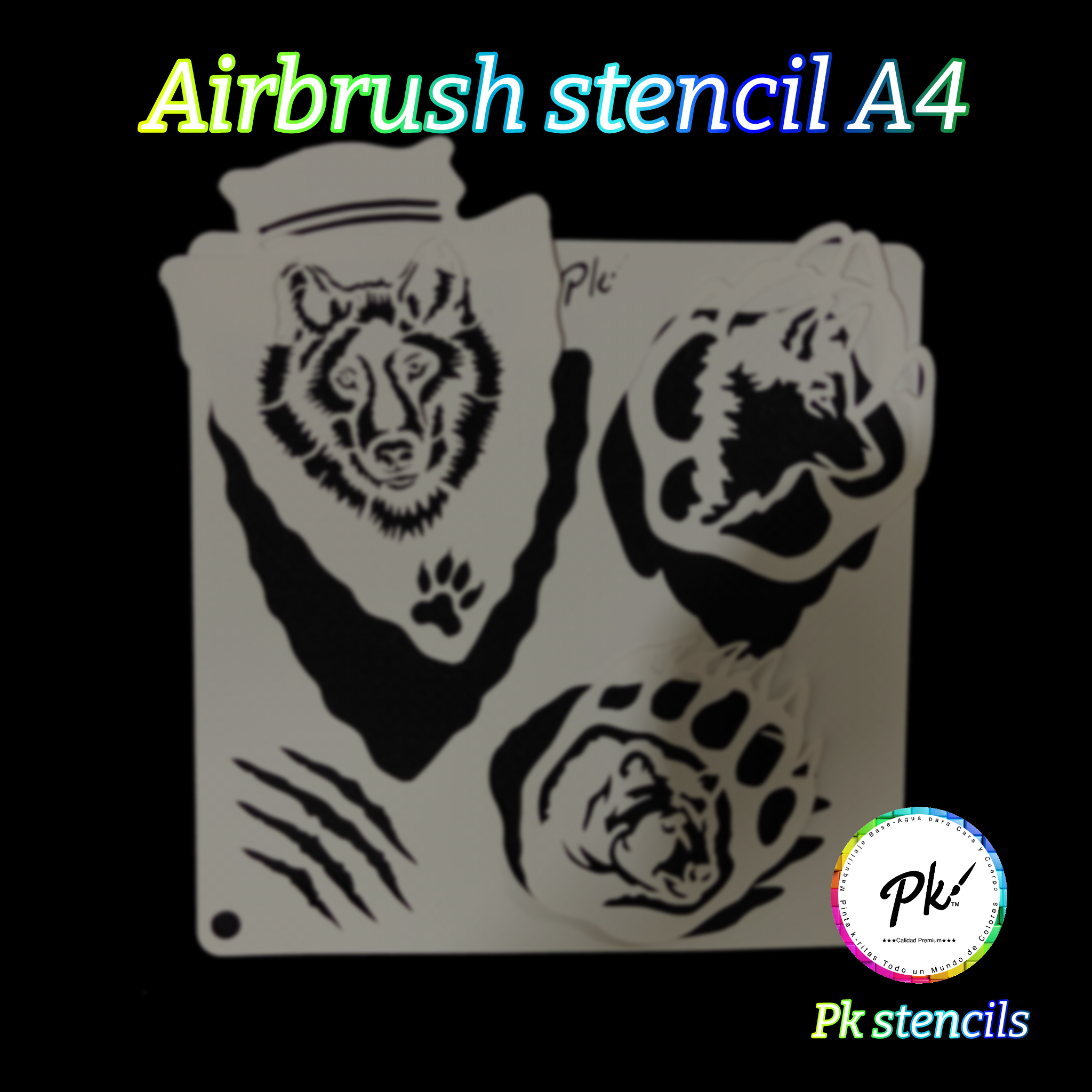 FRISBEE New Airbrush Stencil - Forest Hike A4