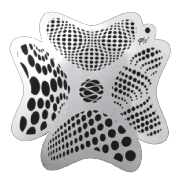 FRISBEE Face Painting Stencil - Dot Dimensions G3