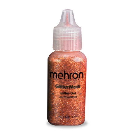 Mehron GlitterMark Glitter Gel - Orange Harvest