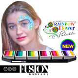 Fusion Body Art Palette - Leanne's Rainbow Flower