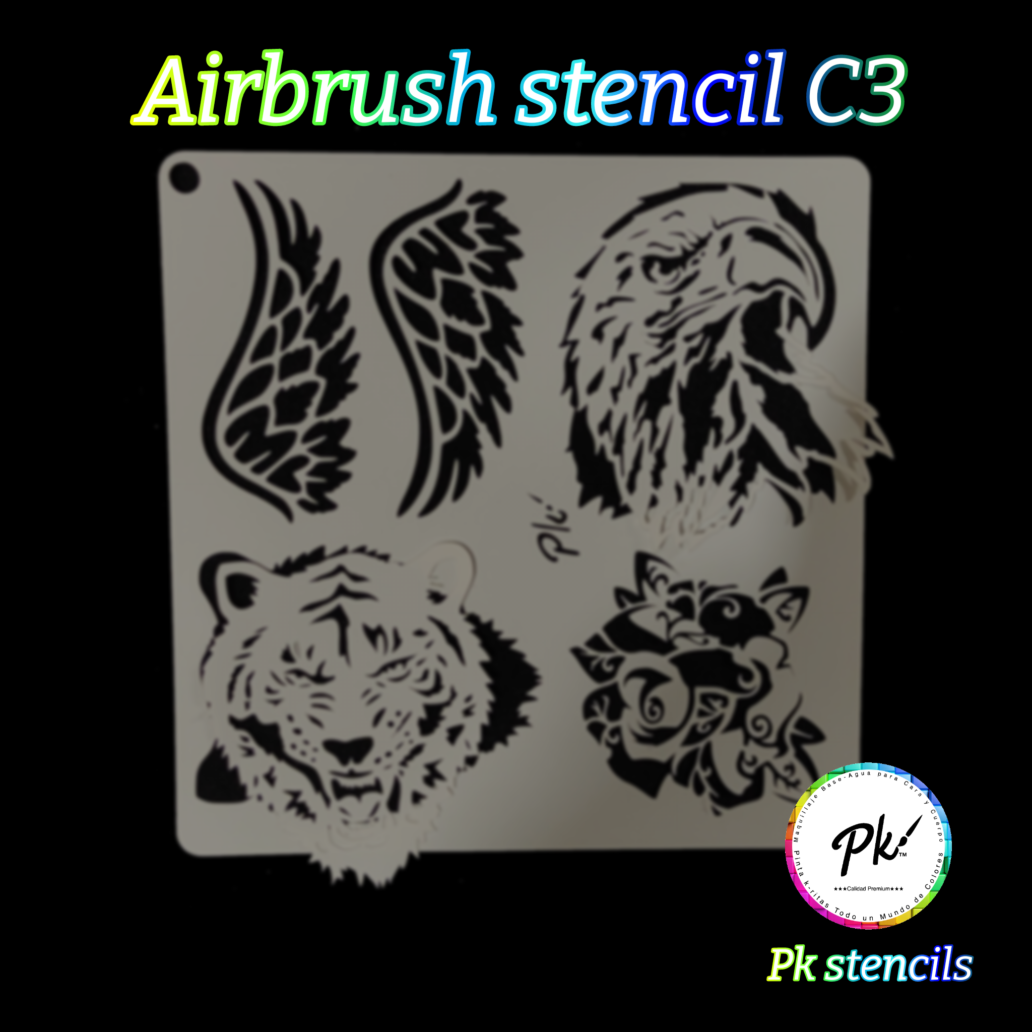 FRISBEE New Airbrush Stencil - Wildlife C3