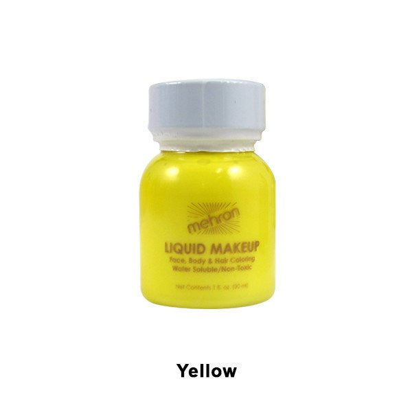Mehron Liquid Makeup 4.5oz Yellow