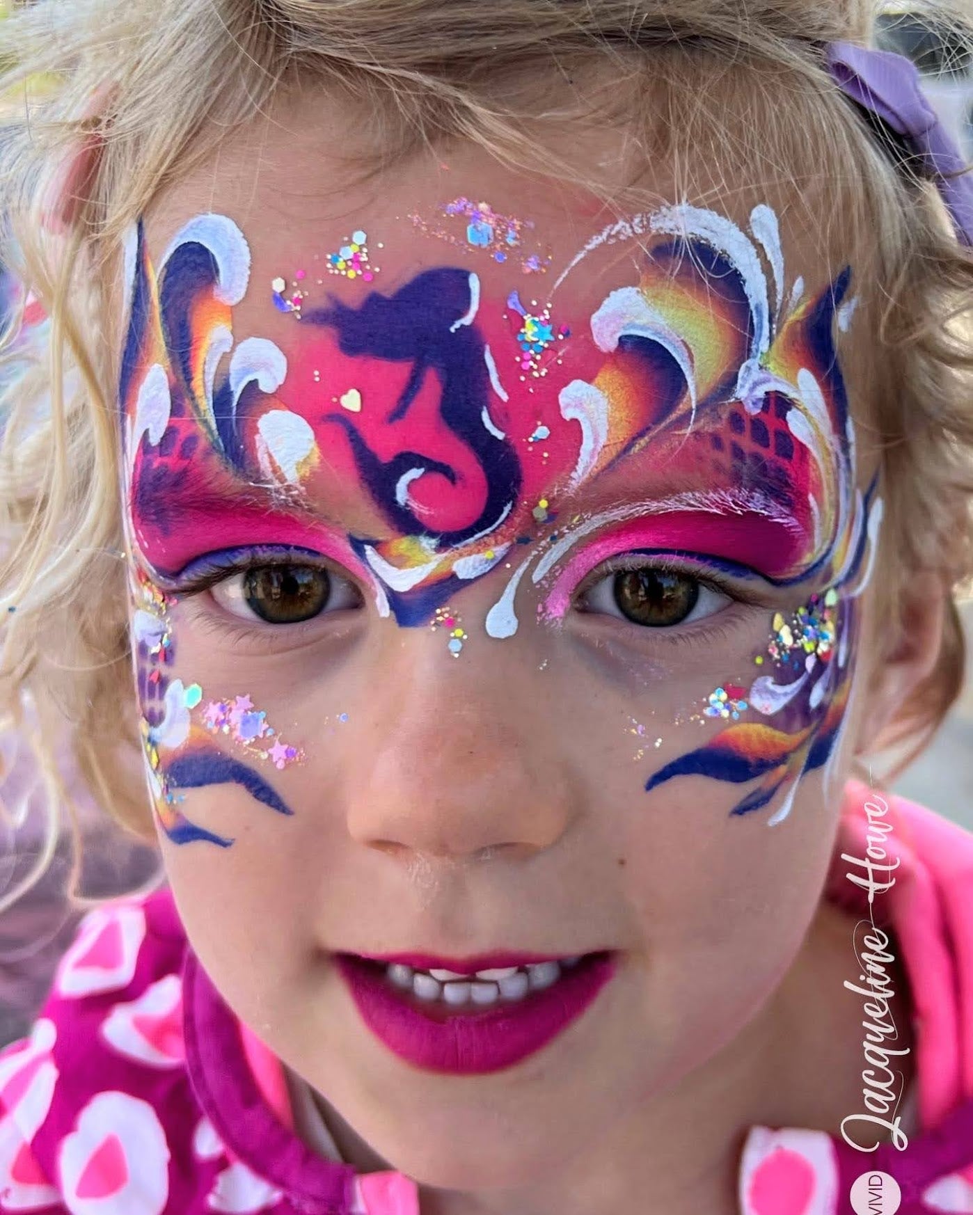 Tap 077 Face Painting Stencil - Fancy Fireworks